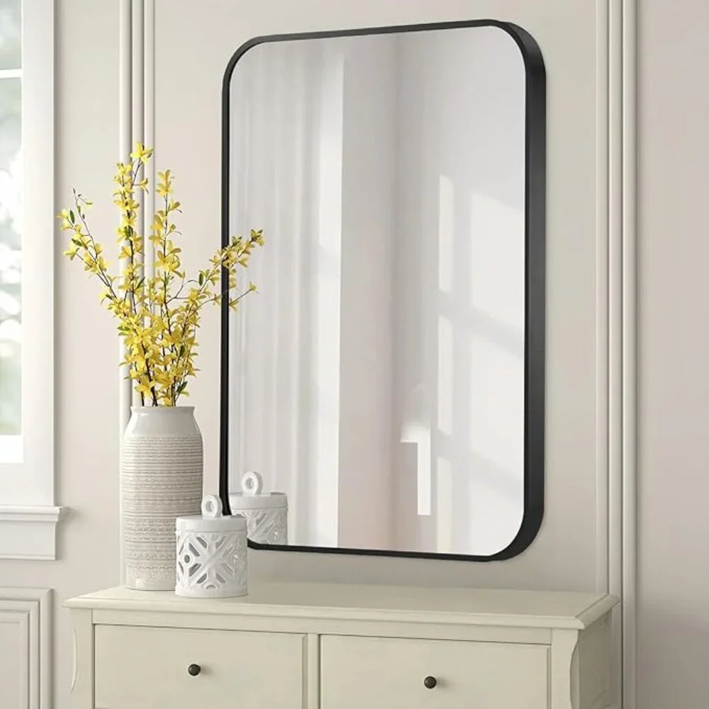 Farmer 40x30in Black Bathroom Mirror